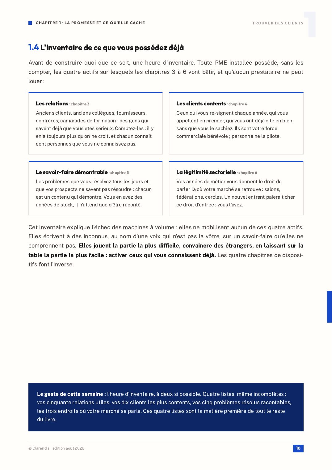 Page 10 du livre blanc « Trouver des clients : ce que la prospection externalisée ne fait pas à votre place »
