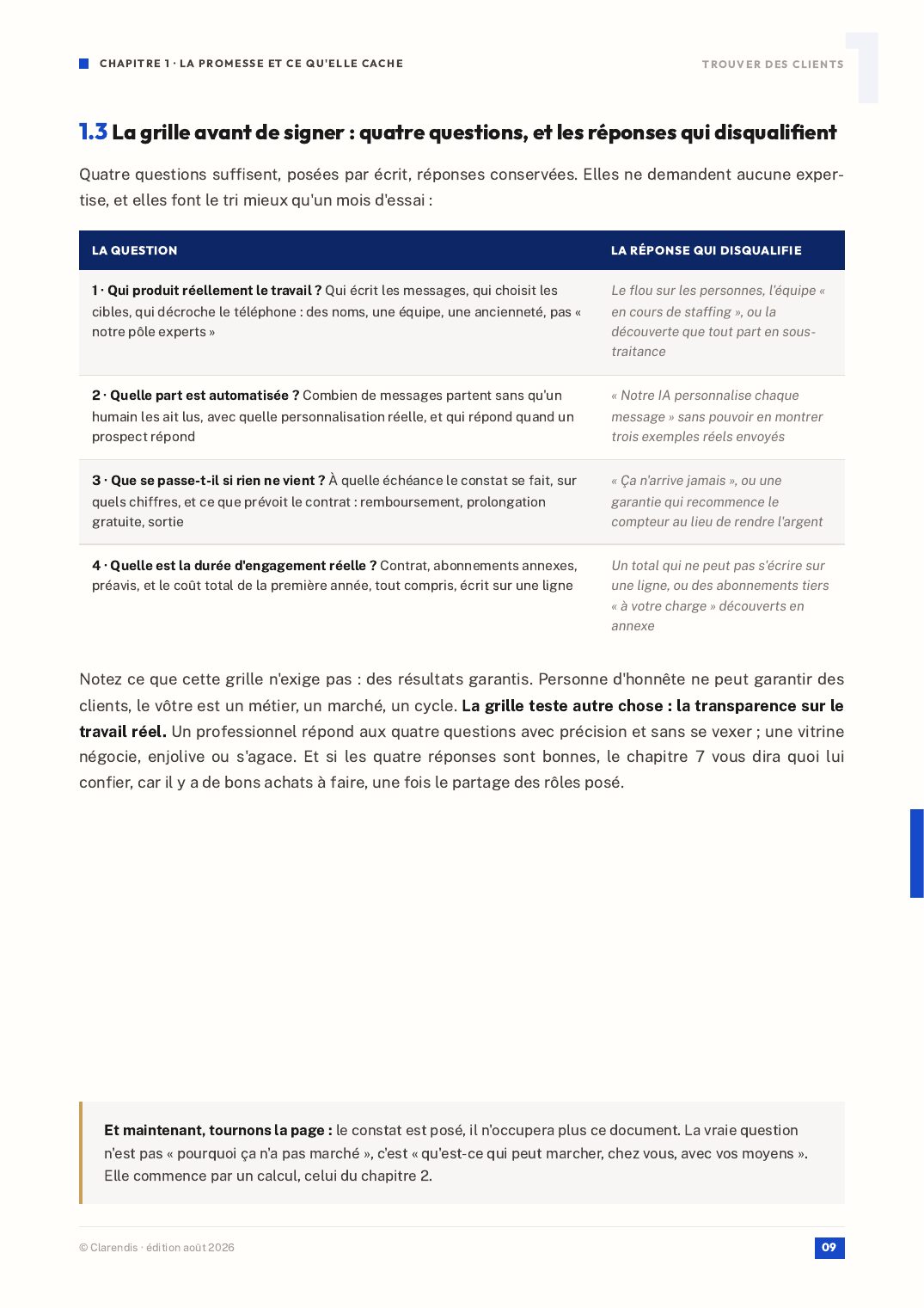 Page 9 du livre blanc « Trouver des clients : ce que la prospection externalisée ne fait pas à votre place »