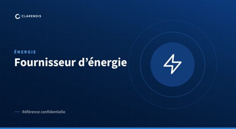 Référence confidentielle Clarendis : Fournisseur d’énergie (énergie)