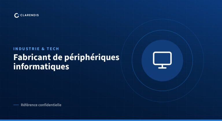 Référence confidentielle Clarendis : Fabricant de périphériques informatiques (industrie & tech)