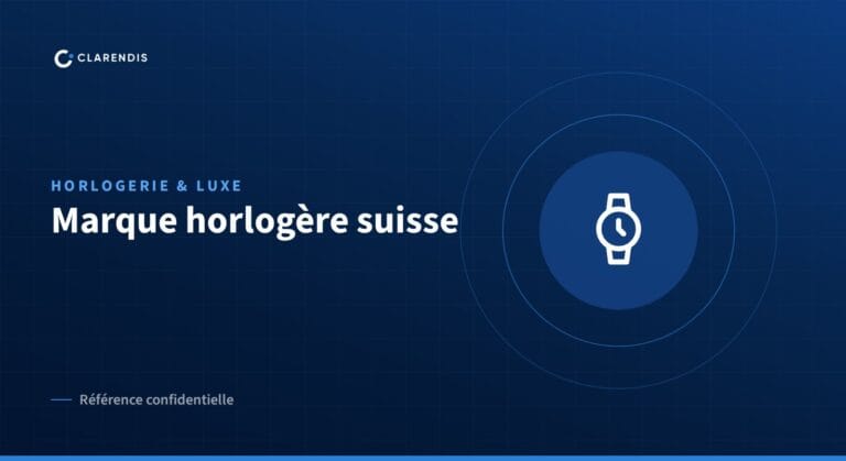 Référence confidentielle Clarendis : Marque horlogère suisse (horlogerie & luxe)