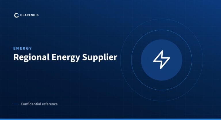 Clarendis confidential reference: Regional Energy Supplier (energy)