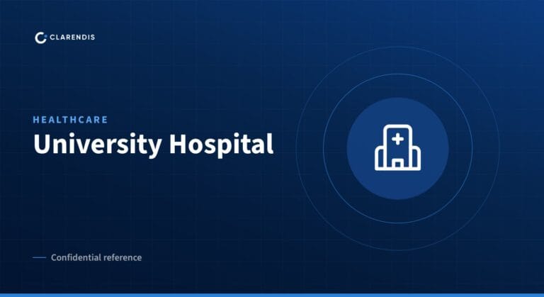 Clarendis confidential reference: University Hospital (healthcare)