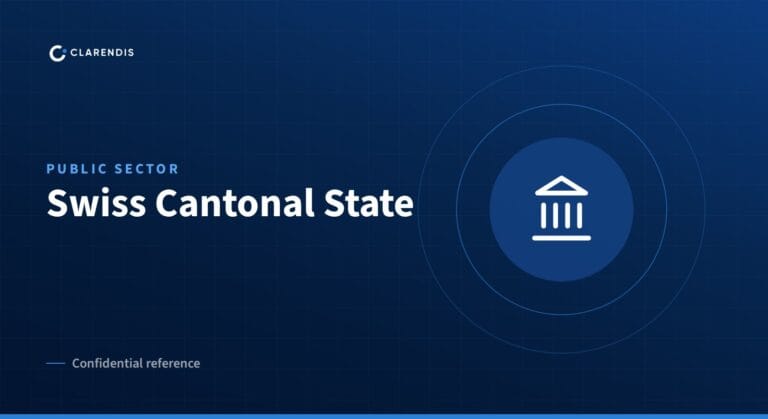 Clarendis confidential reference: Swiss Cantonal State (public sector)