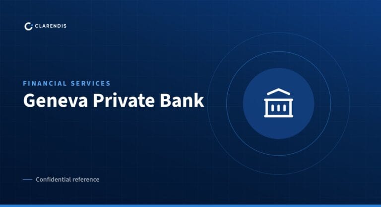 Clarendis confidential reference: Geneva Private Bank (financial services)