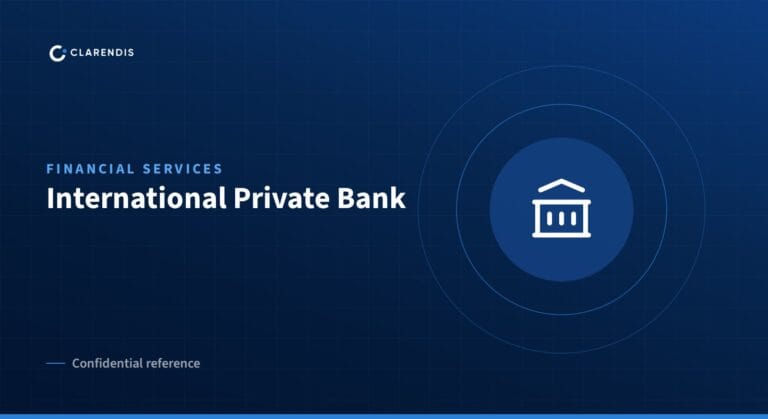 Clarendis confidential reference: International Private Bank (financial services)